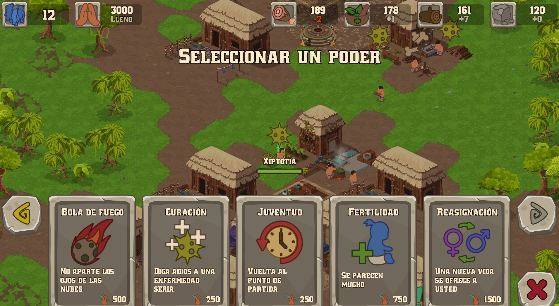 Screenshot in Spanish